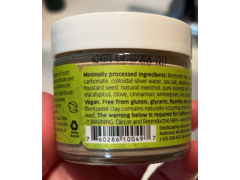 Uncle Harry's Alkalizing Mineral Toothpaste, Cinnamon, 3 oz