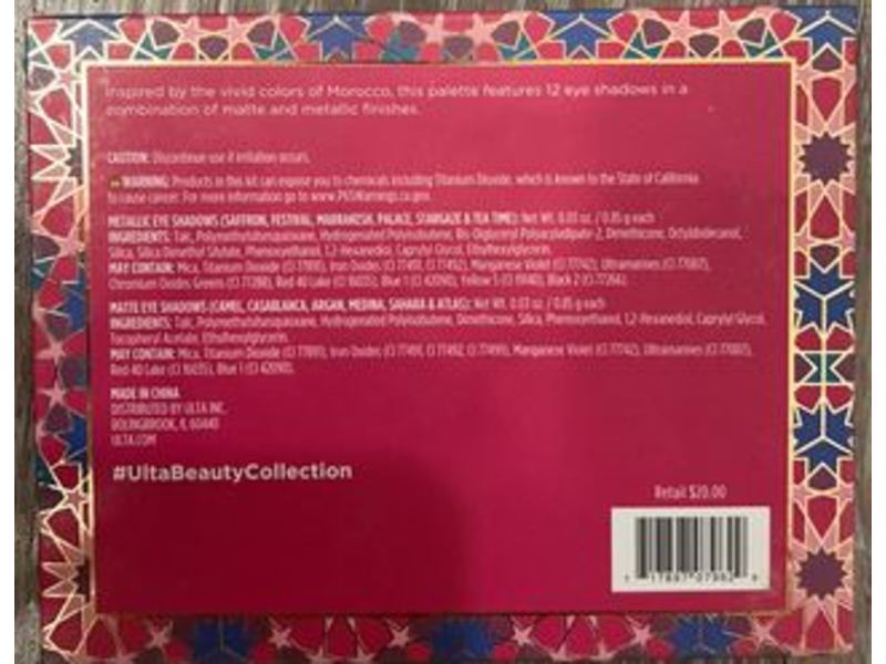 Ulta Beauty Moroccan Magic Eyeshadow Palette