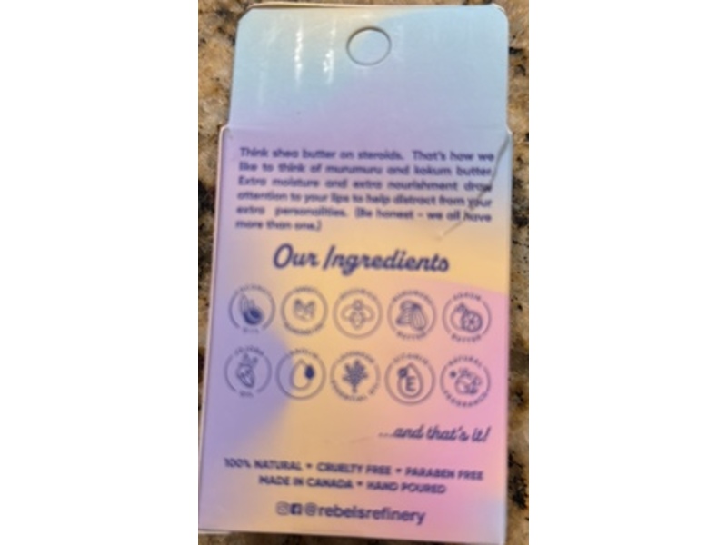 Rebels Refinery Pillow Lip Balm, Butter Bliss, 25 oz/7 g