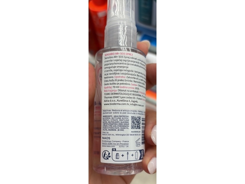 Bioderma Sensibio AR+SOS Spray, 70 mL