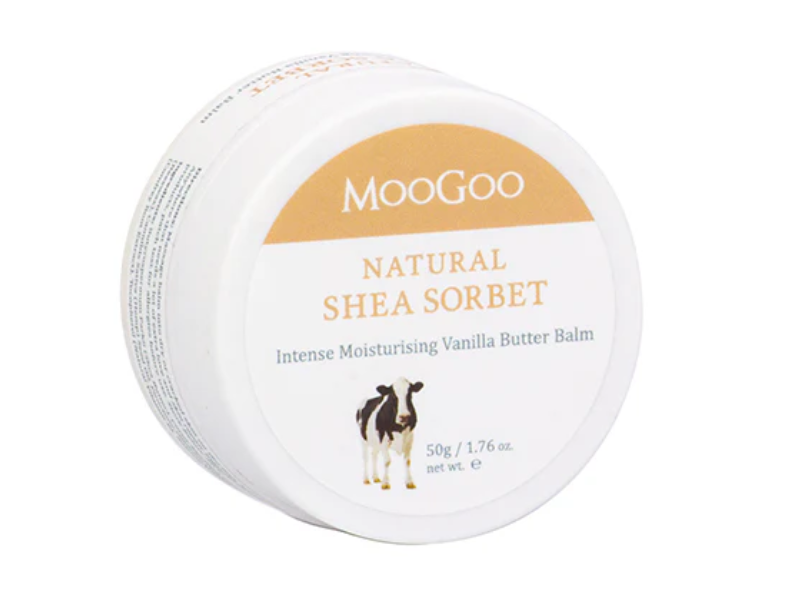 MooGoo Natural Shea Sorbet Vanilla Butter Balm, 1.76 oz/50 g