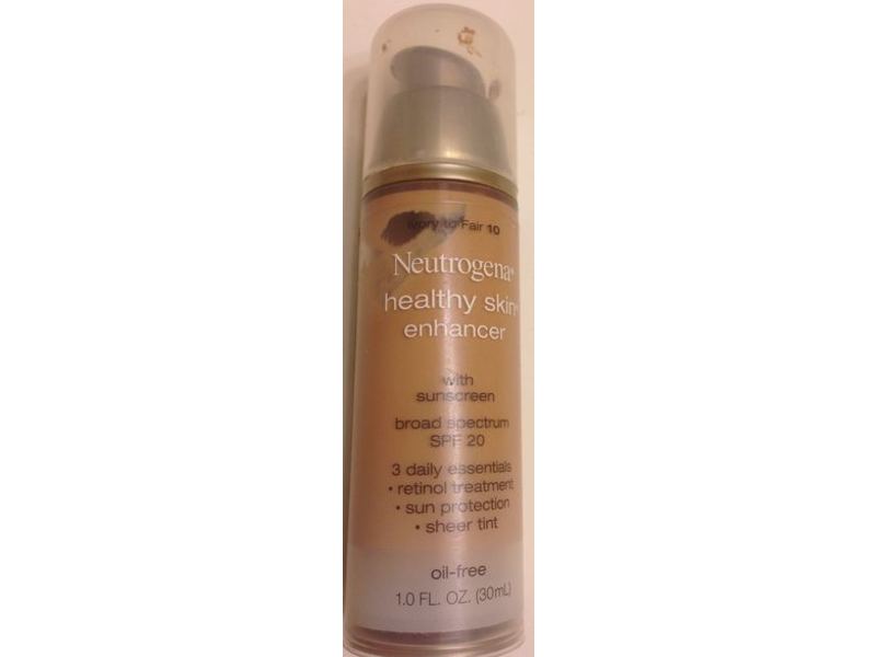 Neutrogena Healthy Skin Enhancer, Ivory To Fair 10, SPF 20, 1 fl oz/30 mL