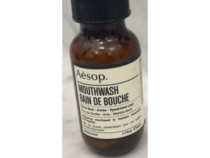 Aesop Mouthwash, Clove Bud + Anise & Spearmint Leaf, 1.7 fl oz/50 mL