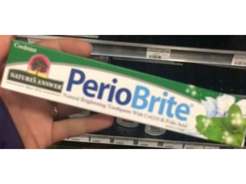 Nature's Answer PerioBrite Toothpaste, Cool Mint, 4 oz