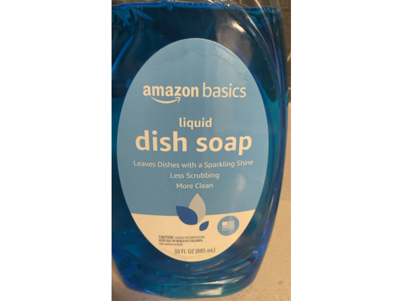 Amazon Basics Liquid Dish Soap, Fresh Scent, 30 fl oz/885 mL, Pack Of 4