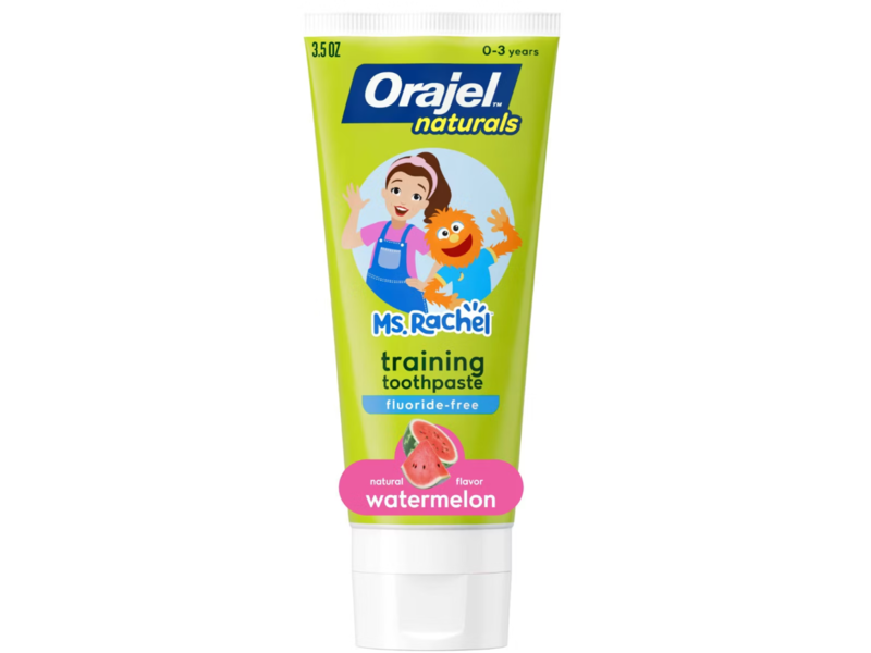 Orajel Naturals Ms.Rachel Training Toothpaste, Watermelon, 3.5 oz/99 g, 0 To 3 Years