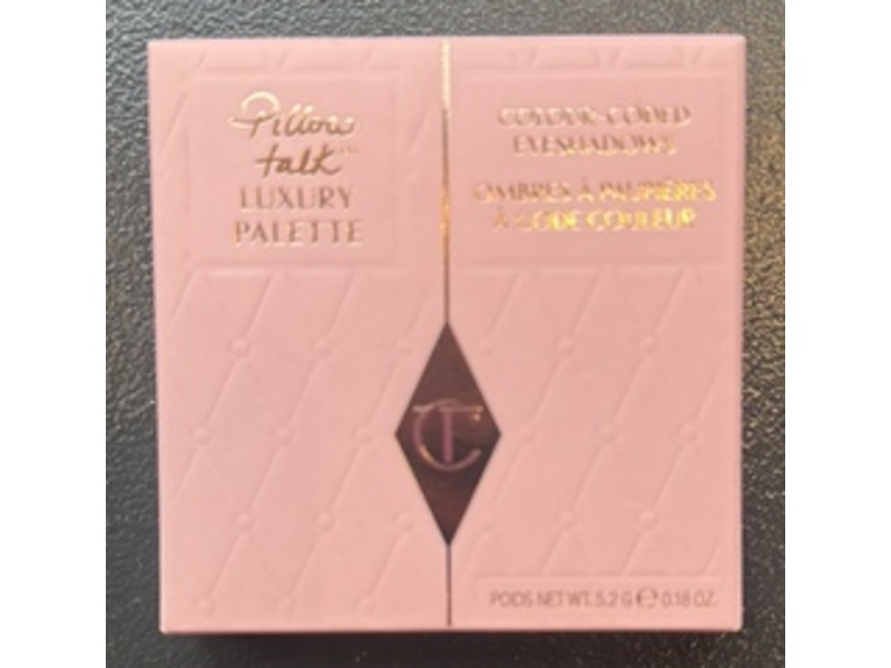Charlotte Tilbury Luxury Eyeshadow Palette, Pillow Talk, 0.18 oz/5.2 g