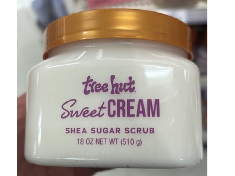 Tree Hut Shea Sugar Scrub, Sweet Cream, 18 oz/510 g