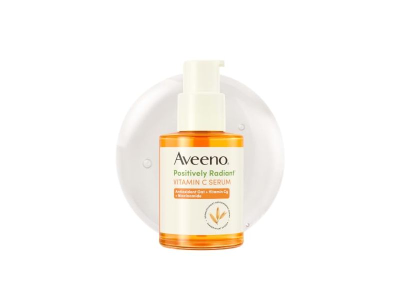Aveeno Positively Radiant Serum, Vitamin C, 1 fl oz/29 mL