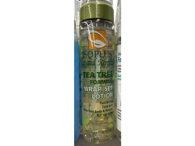 Isoplus Natural Remedy Tea Tree Foaming Wrap/set Lotion, 8.5 fl oz/251 mL