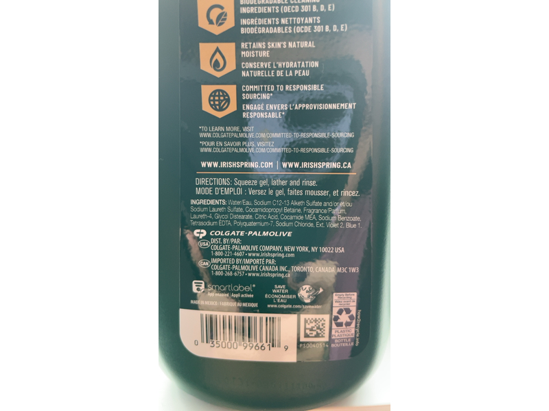 Irish Spring Moisture Blast Face + Body Wash, 20 fl oz/591 mL