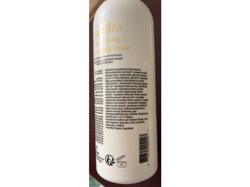 Loma Moisturizing Hand & Body Lotion, Vanilla, 8 fl oz/237 mL