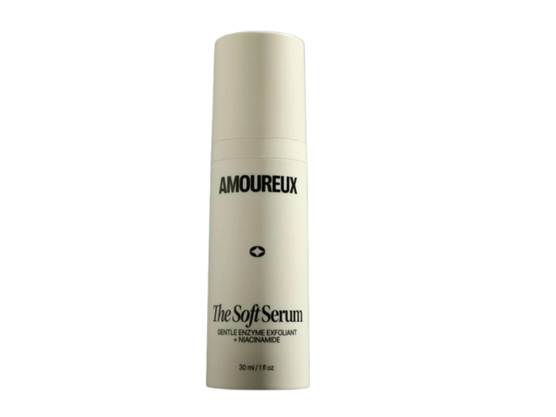 Amoureux The Soft Serum, Gentle Enzyme Exfoliant + Niacinamide, 1 fl oz/30 mL