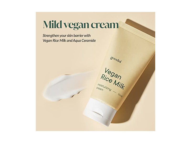GOODAL Mild Vegan Rice Milk Moisturizing Cream 2.36 fl oz.