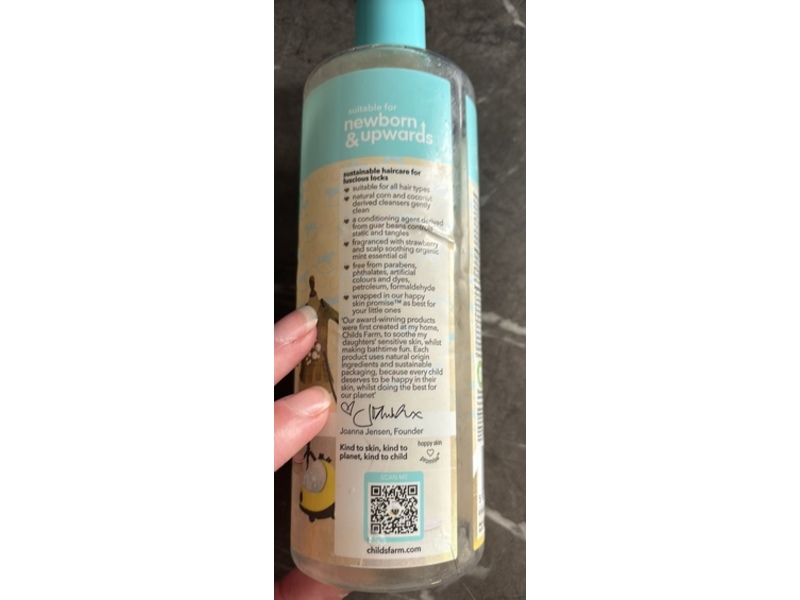 Childs Farm Shampoo, Strawberry & Organic Mint, 500 mL