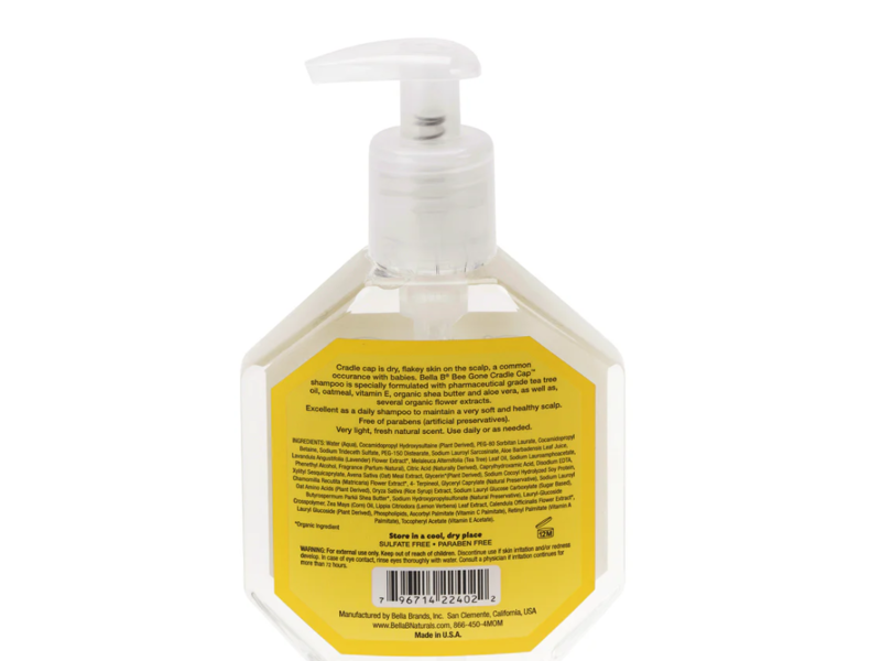 Bella B Bee Gone Cradle Cap Baby Shampoo, 8 oz/226 mL, Pack Of 2