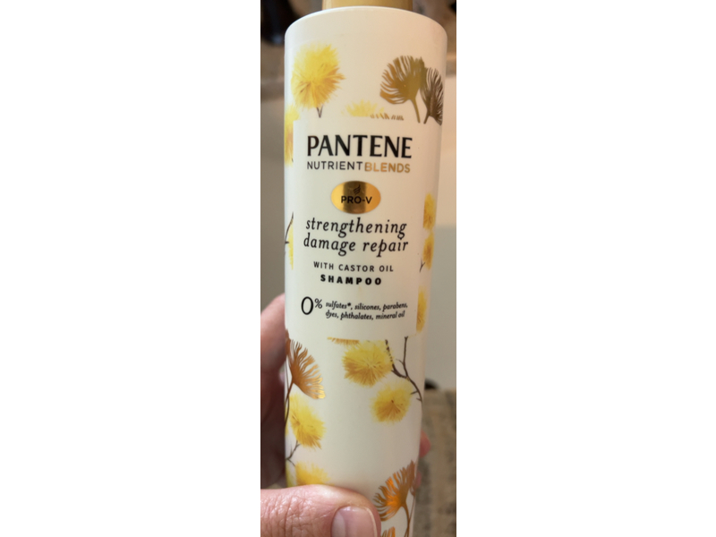 Pantene Damage Repair Shampoo, Castor Oil, 9.6 fl oz/ 285 mL