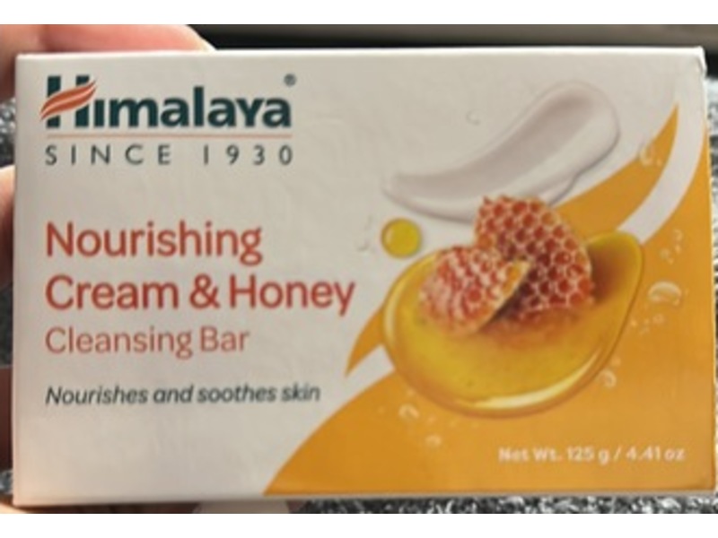 Himalaya Herbal Healthcare Nourishing Cleansing Bar, Cream & Honey, 4.41 fl oz/125 g