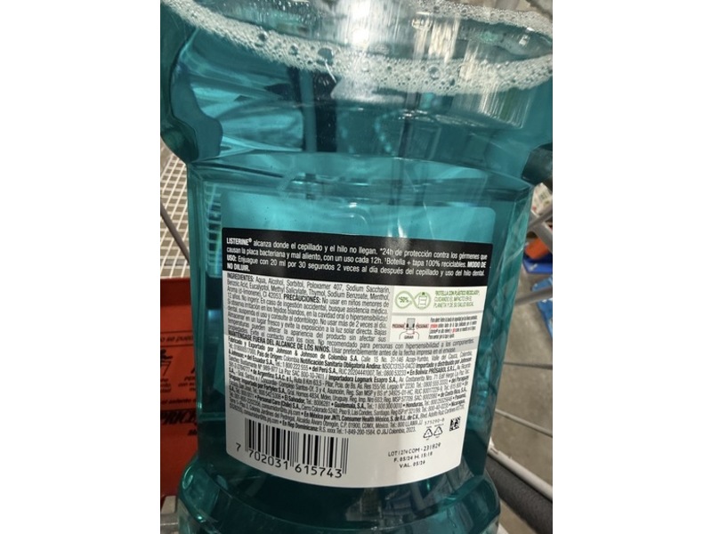 Listerine Mouthwash, Cool Mint, 1.5 L