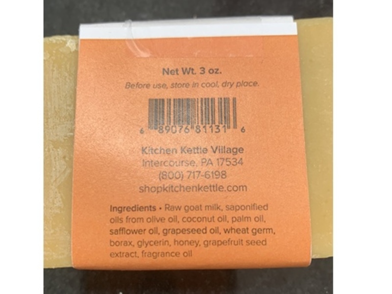 Village Soap Co Goat's Milk Soap, Milk & Honey, 3 oz