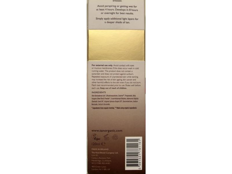 TanOrganic Self Tan Mousse, Dark Tan, 4.05 fl oz/120 mL