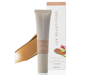 Luk Beautifood Instant Glow Tinted Complexion Balm, Nude 6 Tan, 1 fl oz/30 mL