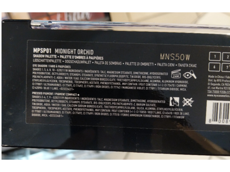 NYX Professional Makeup Mystic Petals Eye Shadow Palette, Midnight Orchid, 0.02 fl oz/0.8 g