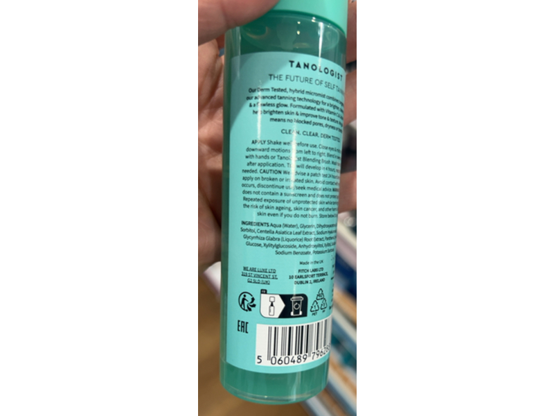 Tanologist Hydrating + Brightening Self Tan Facial Mist, Vitamin C + Liquorice Root + Cica, 3.38 fl oz/100 mL