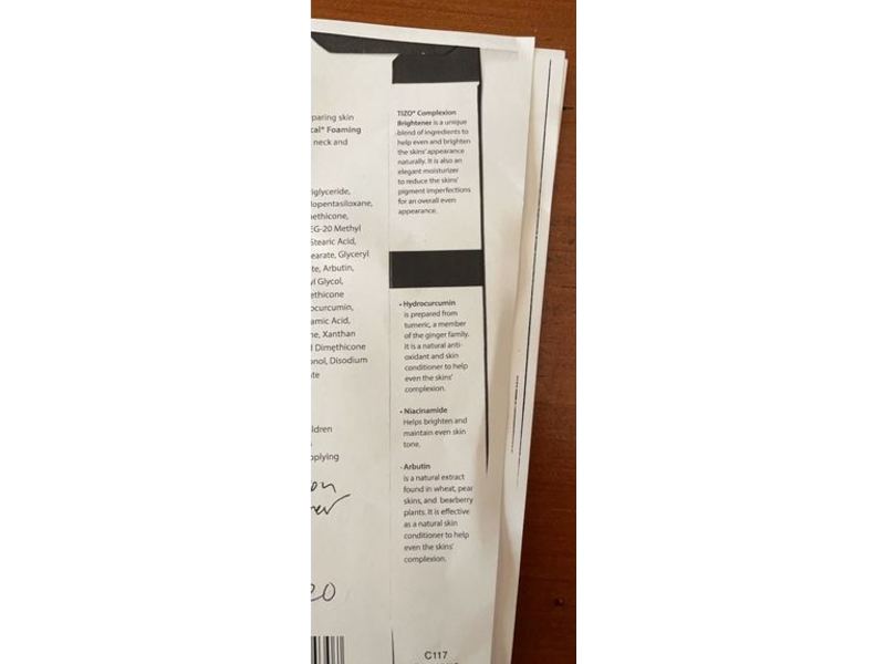 Tizo Photoceuticals Complexion Brightener, 1 fl oz/29 mL