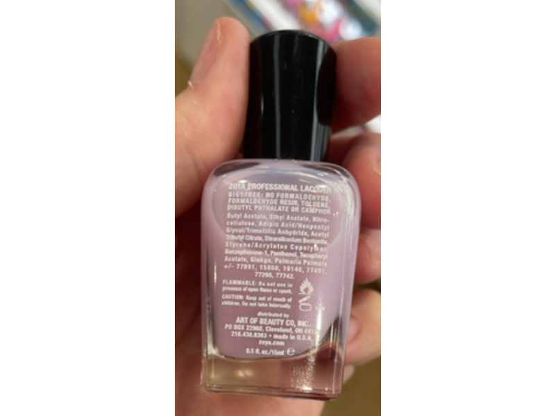 Zoya Naked Manicure Nail Lacquer, Lavender Perfector, 0.5 fl oz/15 mL