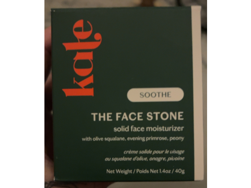 Kate Soothe The Face Stone Solid Face Moisturizer, Olive Squalene + Evening Primrose & Peony, 1.4 oz/40 g