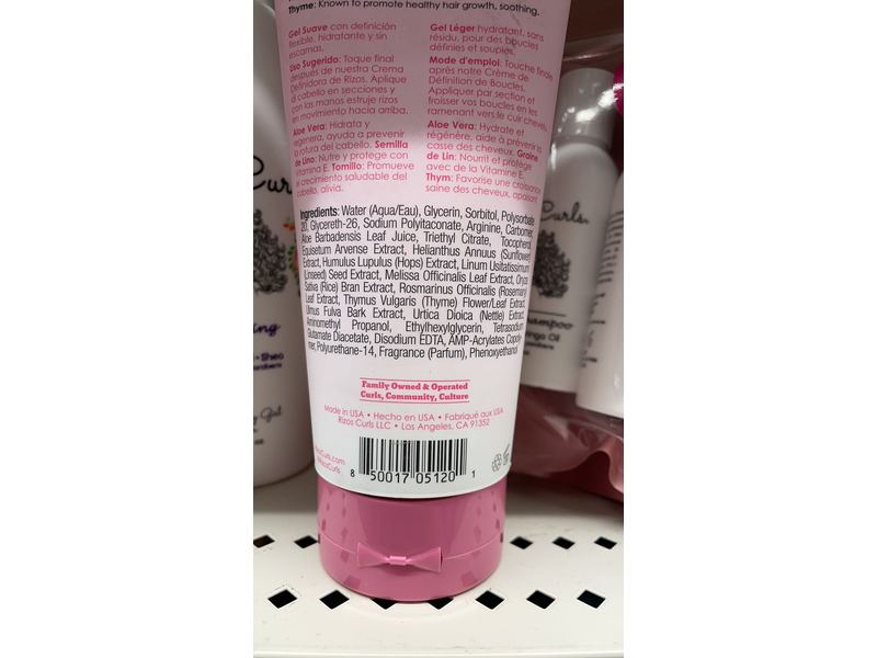 Rizos Curls Light Hold Gel, 8 fl oz/237 mL