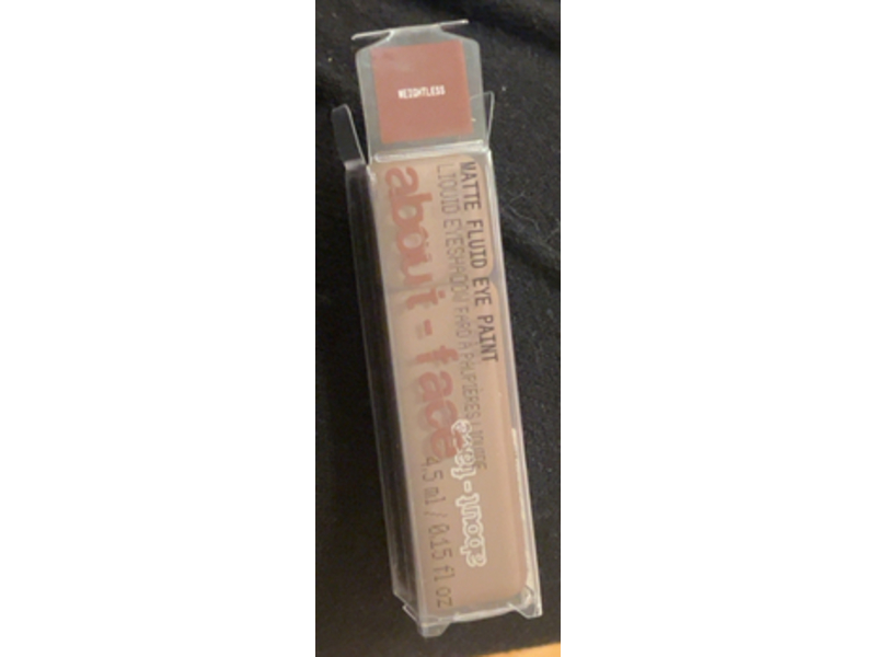 About - Face Matte Fluid Eye Paint, Weightless, 0.15 fl oz/4.5 mL