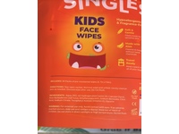 Singles Kids Face Wipes, Fragrance Free, 30 Wipes - thumbnail 3