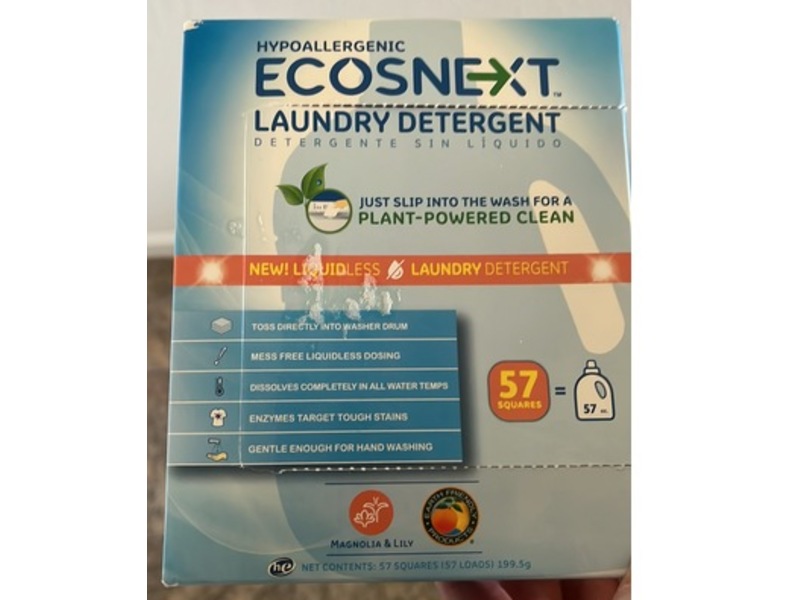 ECOSNext Liquidless Laundry Detergent, Magnolia & Lily, 57 Loads, 199.5 g
