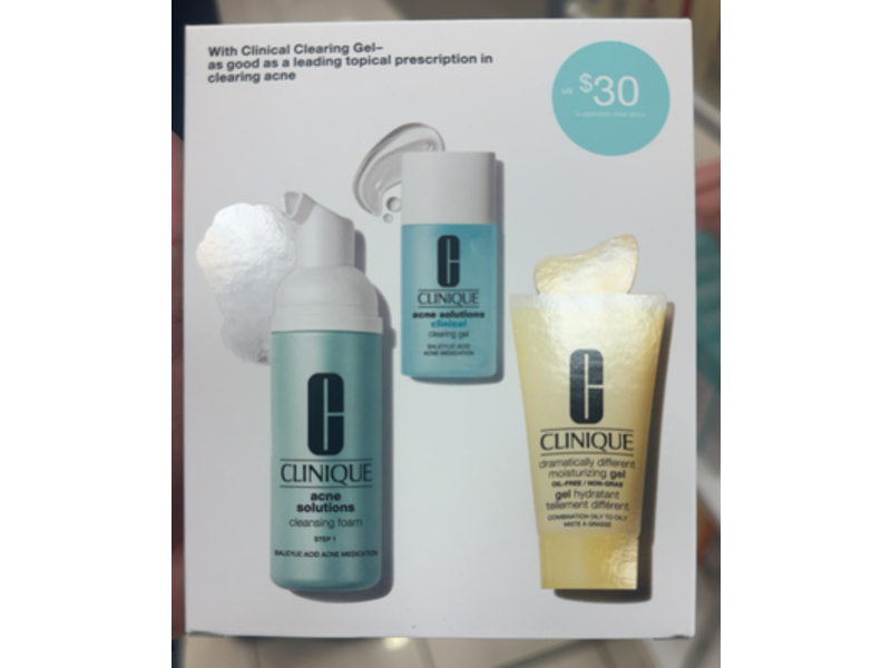 Clinique Acne Solutions Fix It Kit, 1.7 fl oz/50 mL, 0.5 fl oz/15 mL & 1 fl oz/30 mL