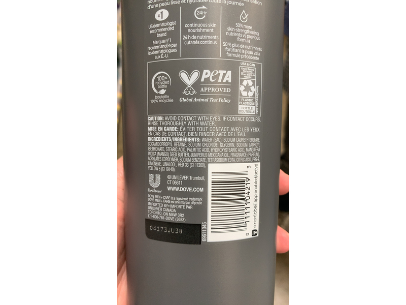 Dove Men + Care Micromoisture Body +Face Wash, Mango + Cedarwood, 18 fl oz/532 mL