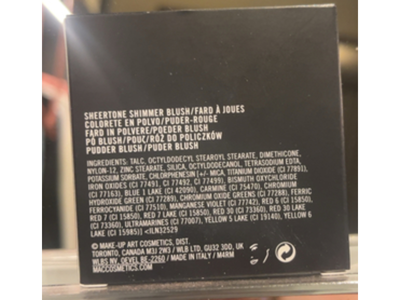 M.A.C. Cosmetics Blush, Sheertone Shimmer, 0.21 oz/6g