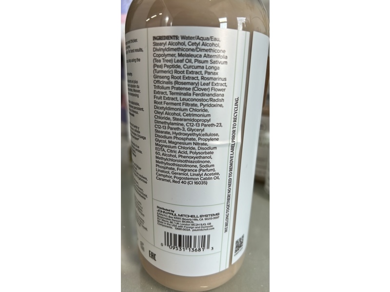 Paul Mitchell Scalp Care Conditioner, Tea Tree, 33.8 fl oz/1 L