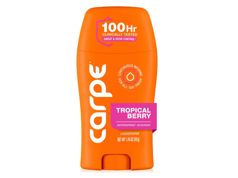 Carpe Antiperspirant Deodorant, Tropical Berry, 1.76 oz/50 g