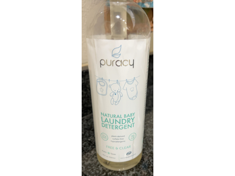 Puracy Natural Baby Laundry Detergent, Free & Clear, 96 Loads, 24 fl oz/710 mL