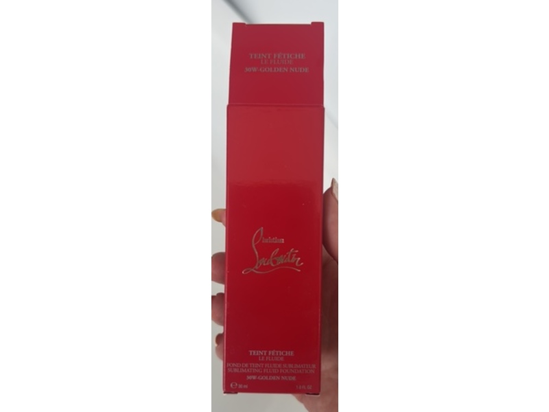 Christian Louboutin Tient Fetiche Fluid Foundation, 30 W Golden Nude, 1 fl oz/30 mL