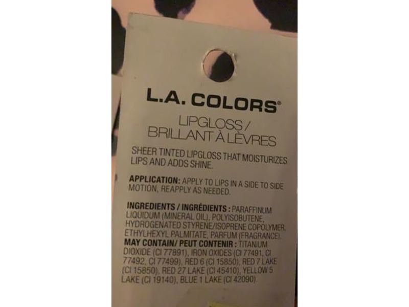 L.A Colors Jelly Lip Gross, Yumm, 0.40 fl oz/12 mL