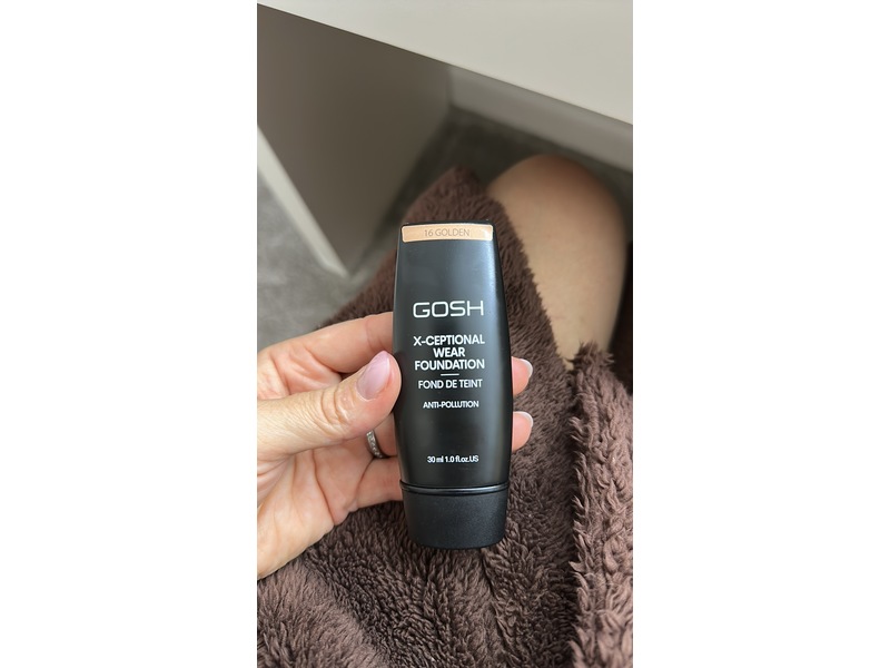 Gosh X-Ceptional Wear Foundation, 16 Golden, 1 fl oz/30 mL