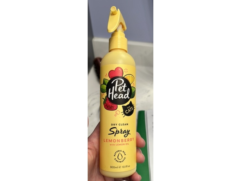 Pet Head Felin' Cat Dry Clean Spray, Lemon Berry, 10.1 fl oz/300 mL