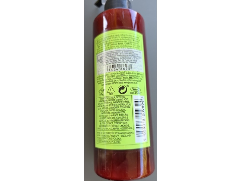 Avon Essence Hand Lotion, Lemongrass & Coconut, 195 mL