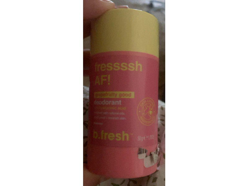 b.Fresh Fressssh AF! Grapefruity Good Deodorant with Hyaluronic Acid, 2.64 oz/75 g