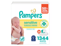 Pampers Sensitive Baby Wipes, Fragrance Free, 1344 Count - thumbnail 1