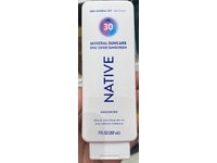 Native Mineral Suncare Zinc Oxide Sunscreen, Unscented, SPF 30, 7 fl oz/207 mL - thumbnail 3