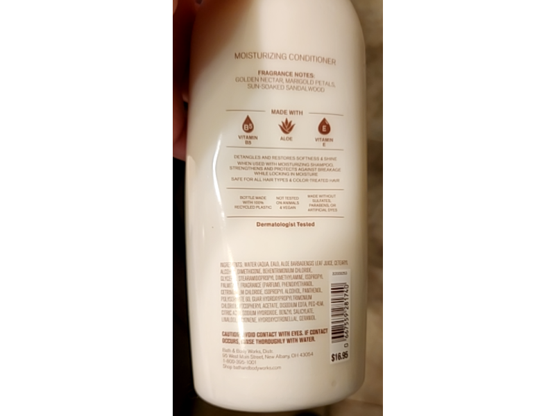 Bath & Body Works Moisturizing Conditioner, Gingham Glow, 16 fl oz/473 mL